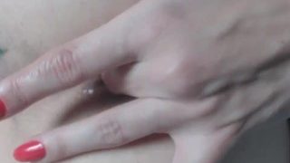 2 fingers in super tight pulsating asshole